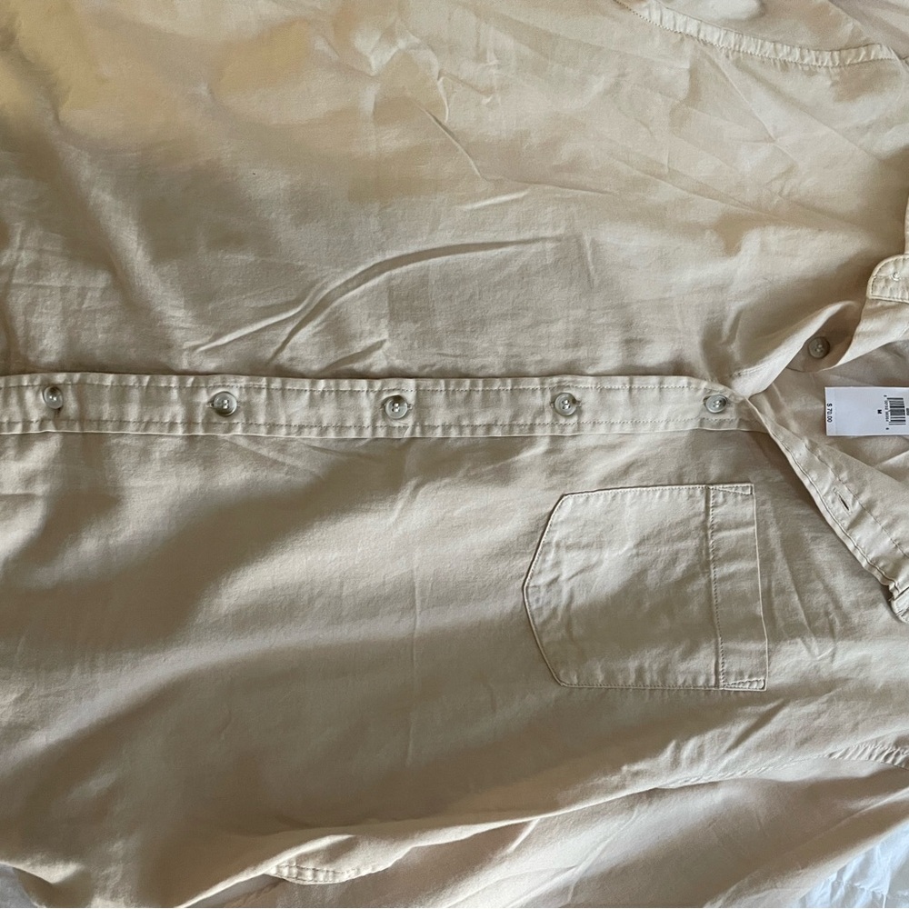 Banana Republic Tan Casual Button Down Shirt